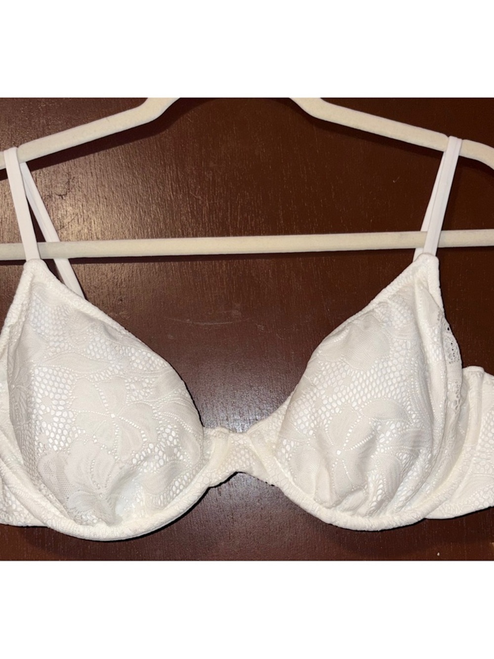Shade & Shore Lace Underwire Bikini Top (Cream - Large)